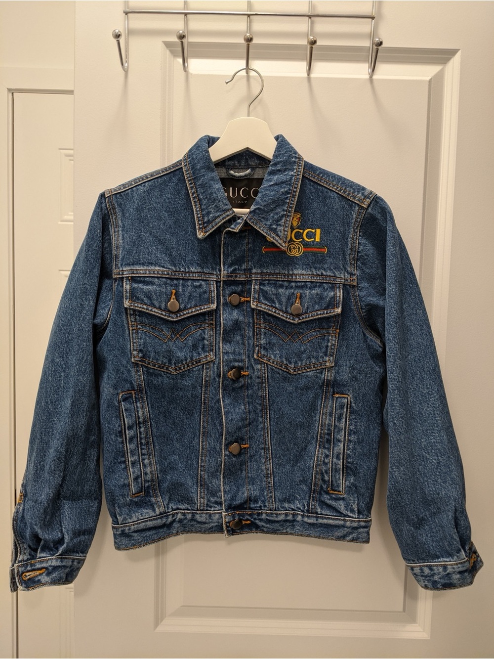 Vintage 80s Gucci Bootleg Denim Jacket - Picture 2 of 3